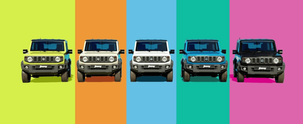 Suzuki Jimny colors