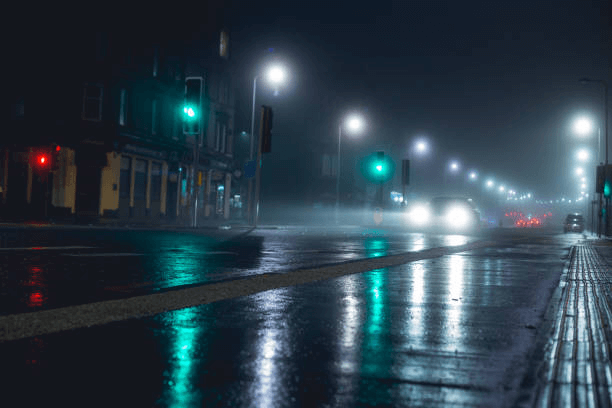 Fog Lights in Heavy Rain